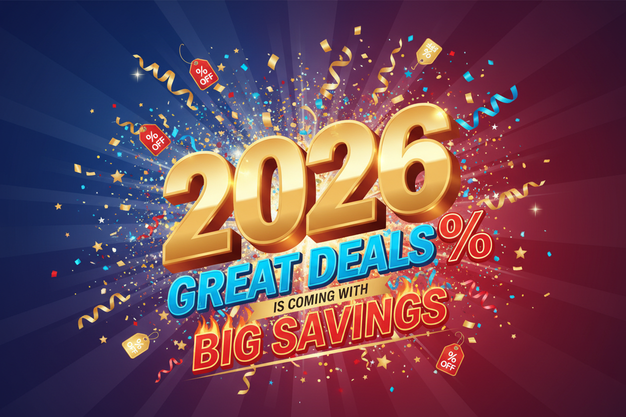 2026 IS COMING WITH GREAT DEALS BIG SAVINGS