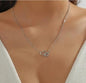 Women's Dual Heart Pendant with Chain Micro Plating