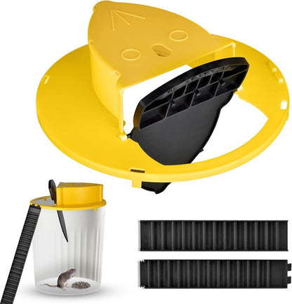 Slide Bucket Lid Mouse Rat Trap with Ramp