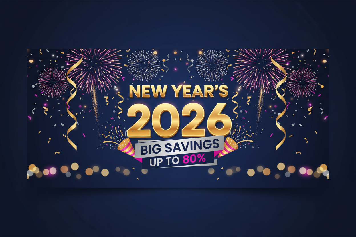 New year's 2026 big savings upto 80%