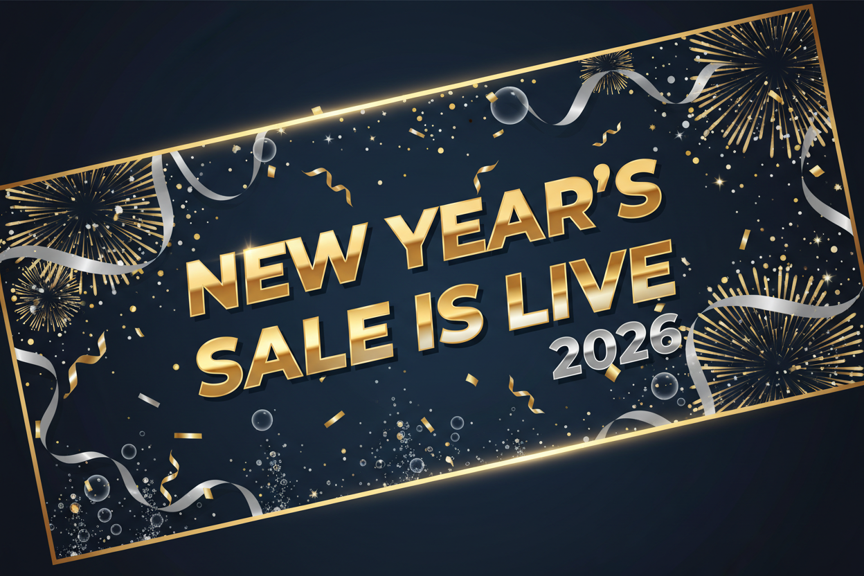 NEW YEAR'S SALE IS LIVE